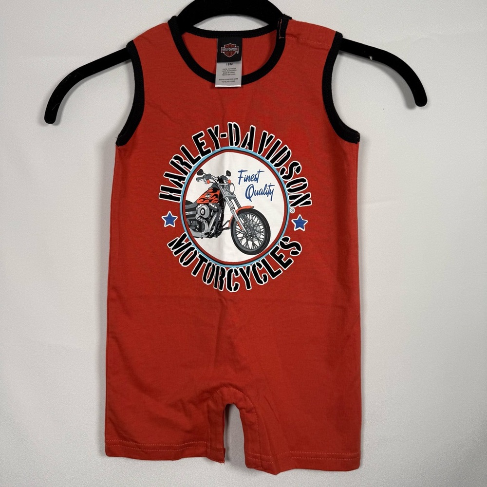Harley-Davidson Kids' Orange‎ Romper